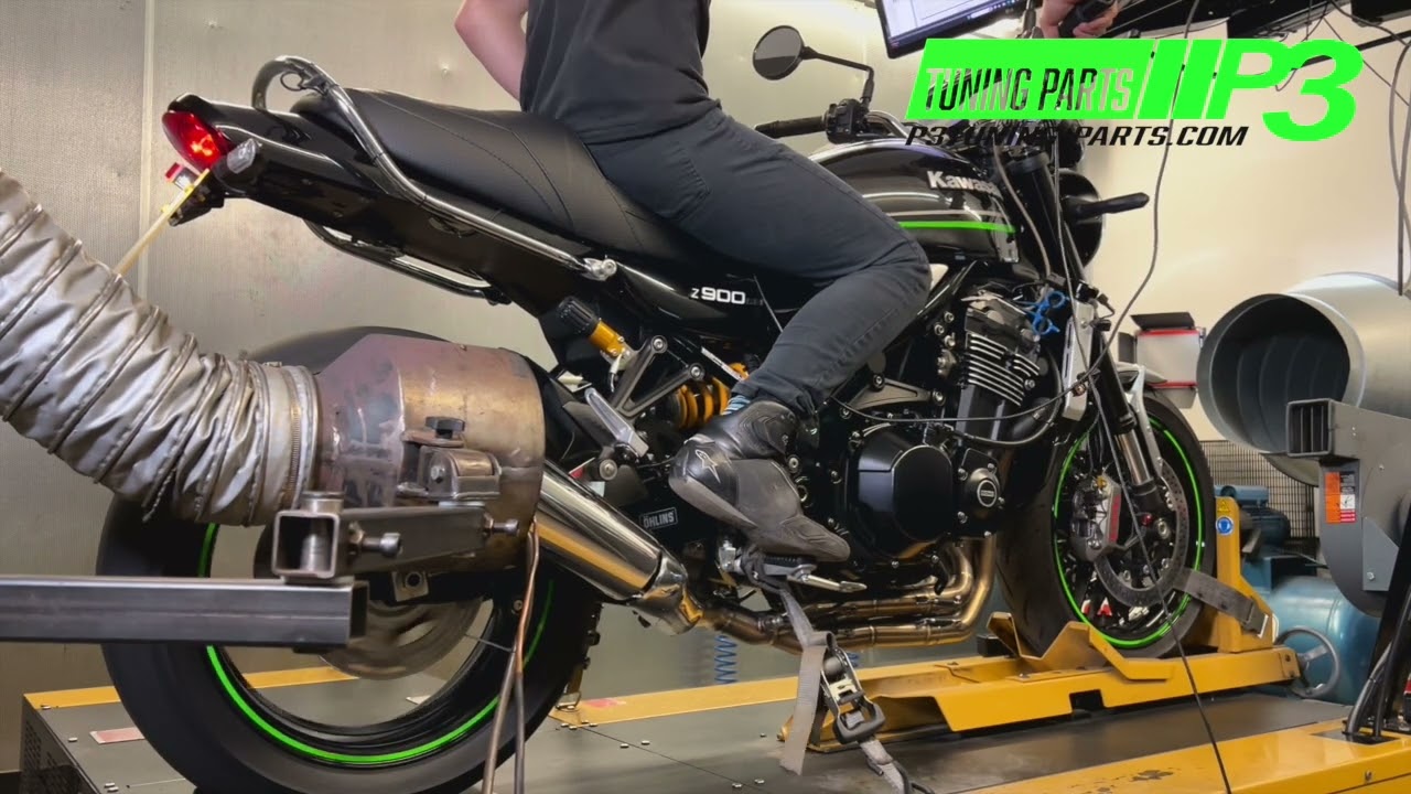 Kawasaki Z900RS Header swap ECU flash Map P3 Tuning