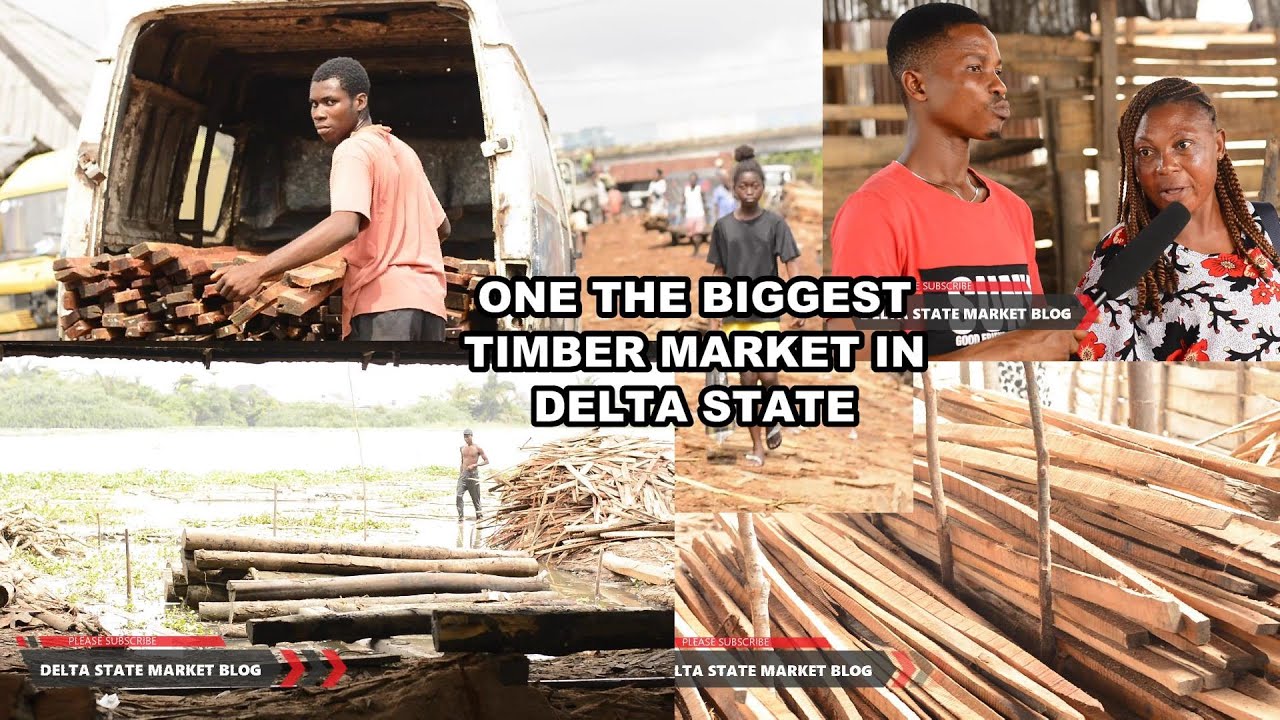 ONE OF THE BIGGEST WOOD MARKET IN DELTA STATE WATCH THE LATEST PRICE OF VARIOUS ROOFING DECKING WOOD