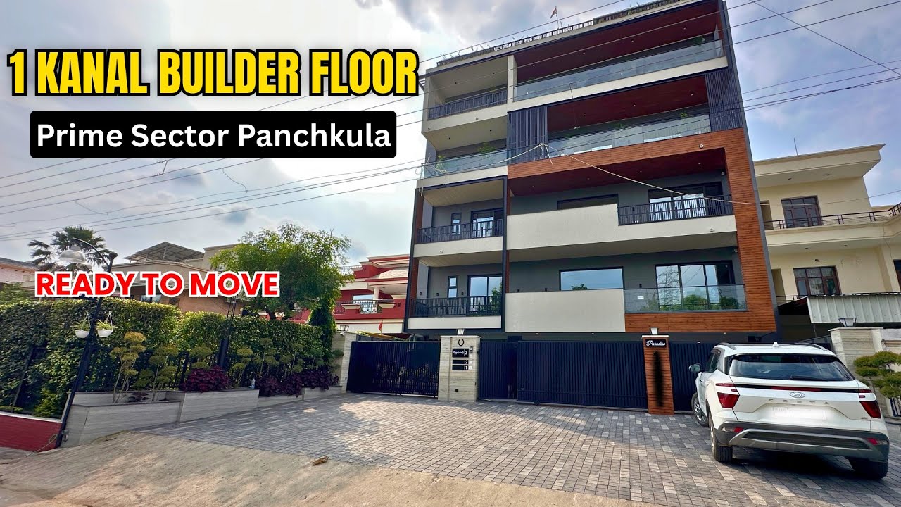 1 Kanal Luxury Builder Floor in main sector of Panchkula for sale | 4BHK + Servant