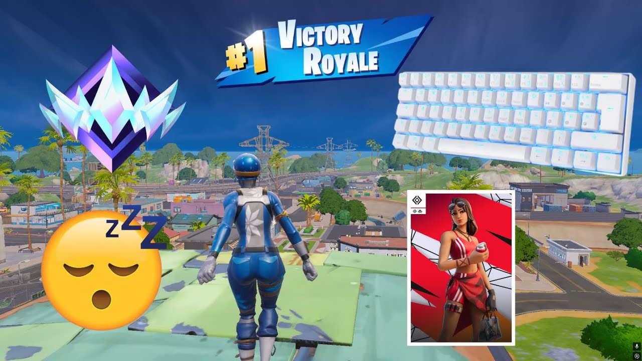 SOLO UNREAL RANKED CUP WIN | MODDED Royal Kludge RK61 | keyboard sounds 😴😴
