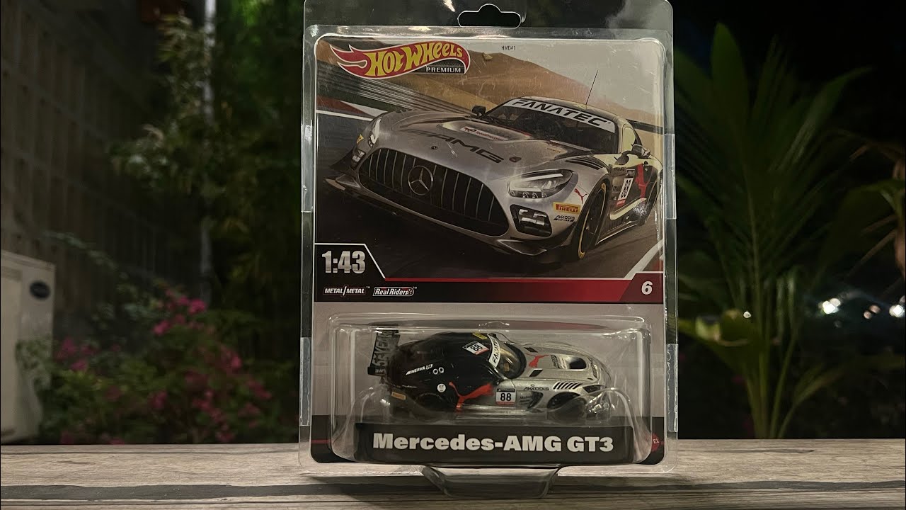 Resealable, Part II: Unboxing a 1/43 Mercedes AMG GT3 by Hot Wheels Premium