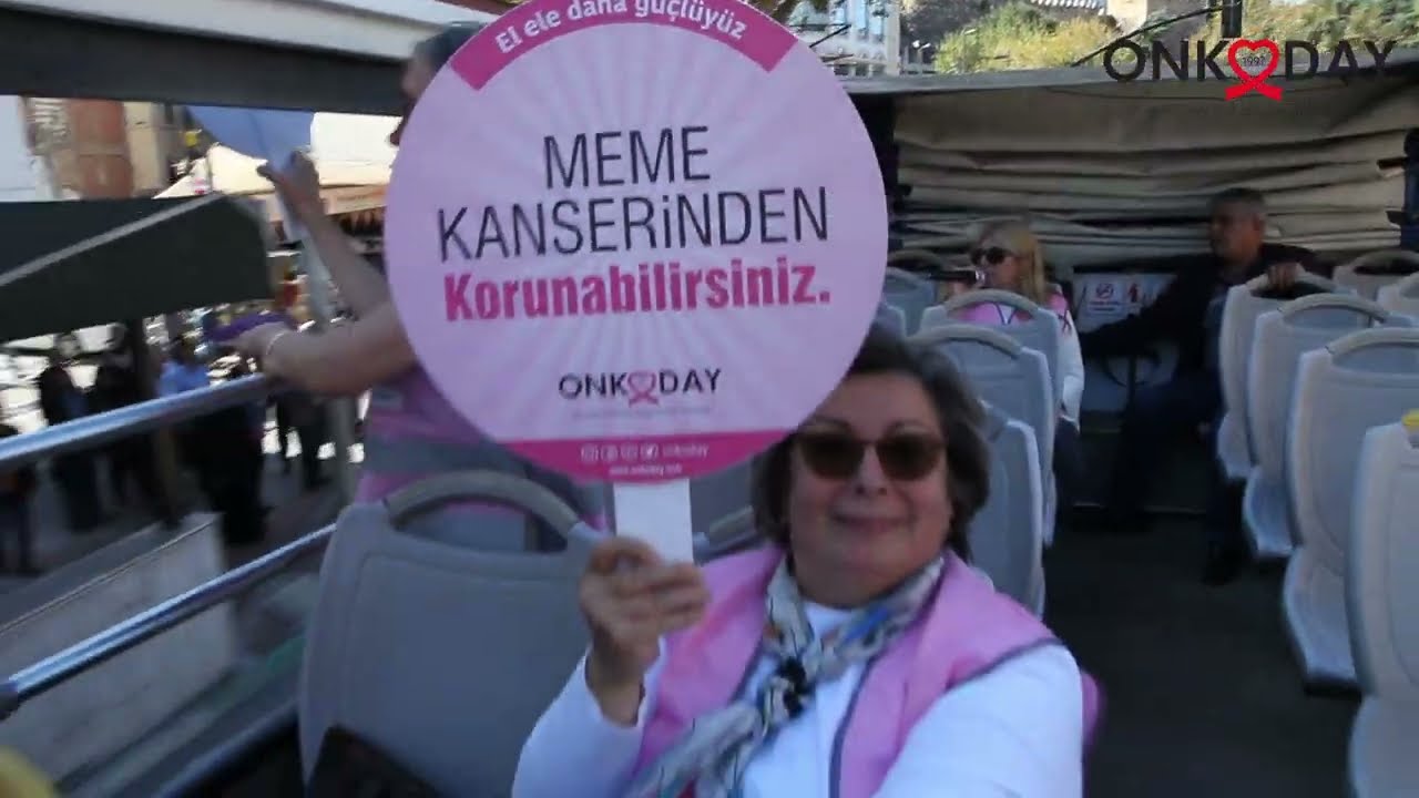 1-31 Ekim Meme Kanseri Farkındalık Etkinlikleri kapsamında otobüs ile şehir turu yapıldı.