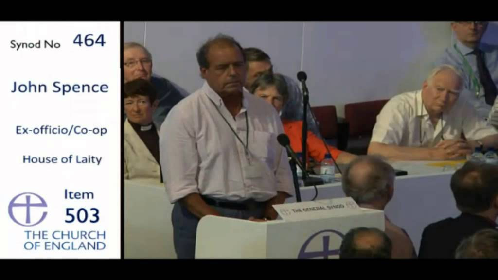 John Spence's inspirational speech at General Synod debate on women bishops