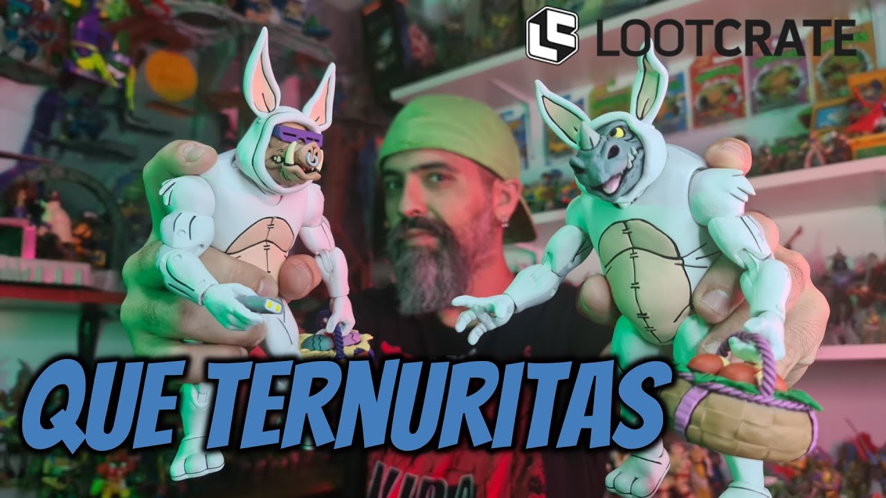 NECA CARTOON BEBOP Y ROCKSTEADY BUNNY SUIT LOOTCRATE EXCLUSIVO - UNBOXING / REVIEW EN ESPAÑOL