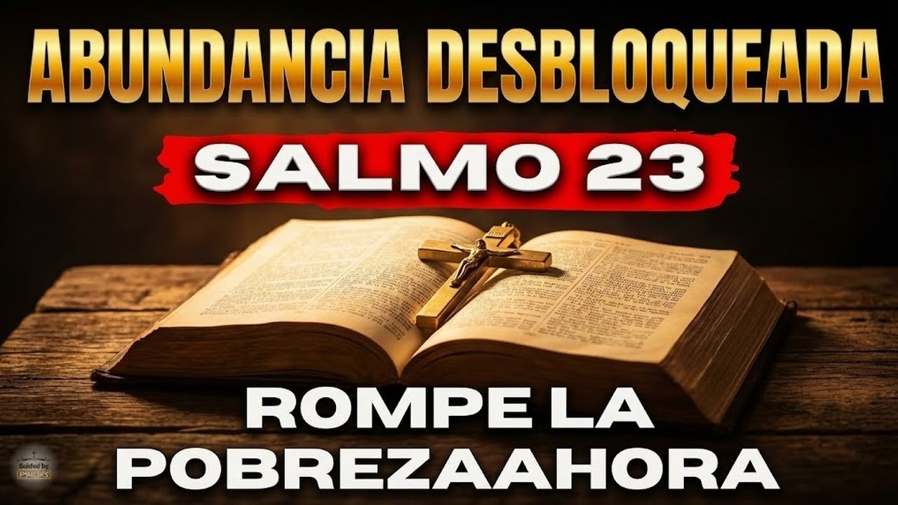 7 Veces Salmo 23 — ROMPE Pobreza y Brujería, ACTIVA Abundancia AHORA