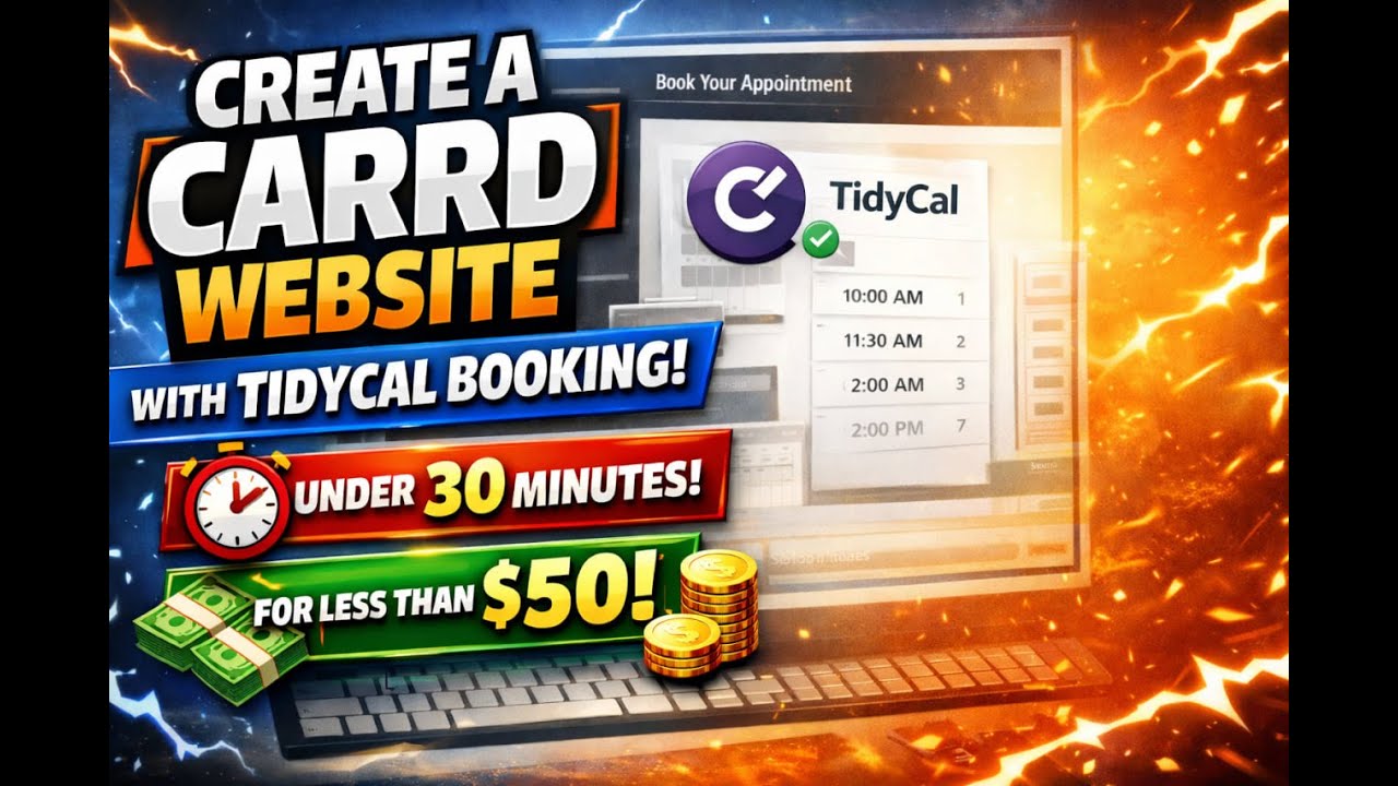 Carrd Website Creation with TidyCal