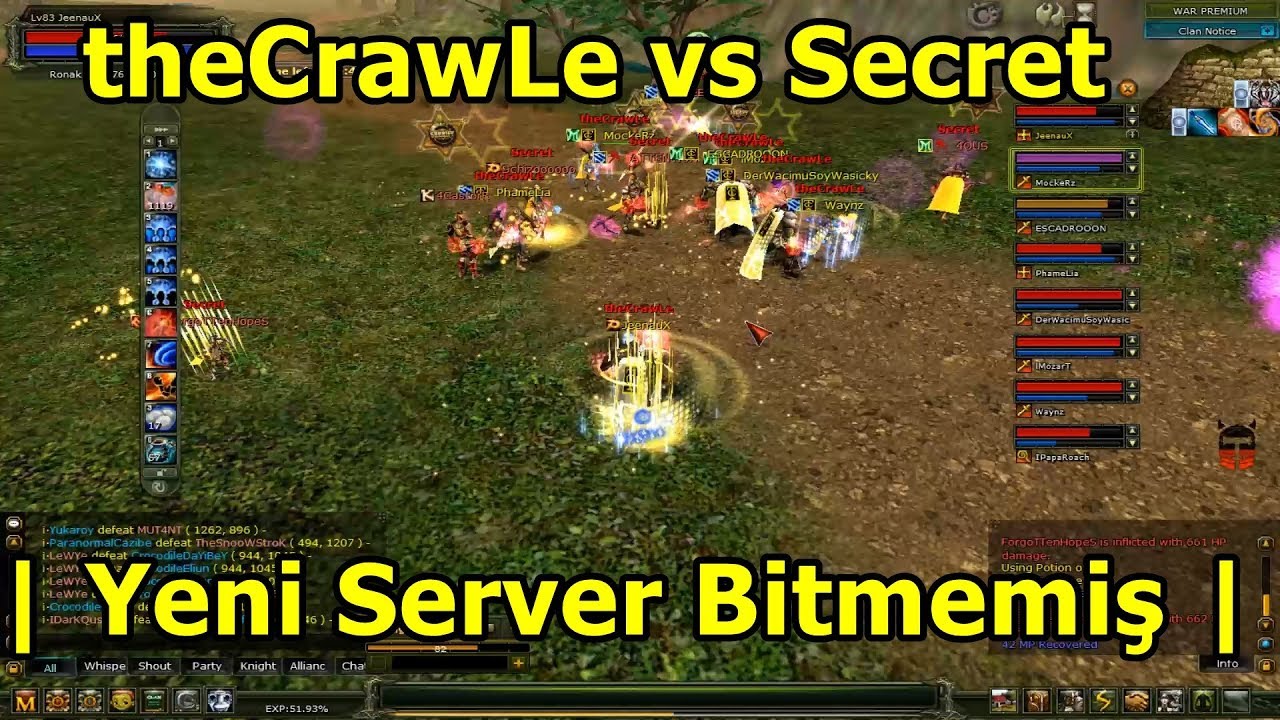theCrawLe vs Secret | Yeni Server Bitmemiş!