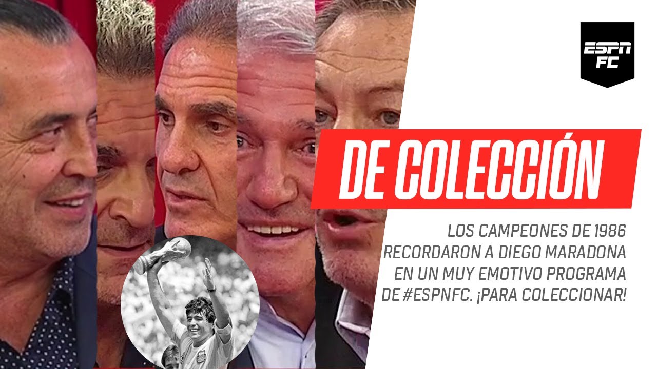 #ESPNFC #10 | Ruggeri, Burruchaga, Batista, Islas y Tapia | Los héroes del 86 y el recuerdo de Diego