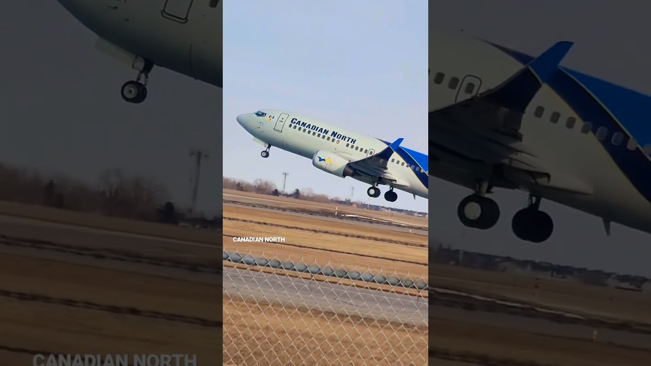 A Spectacular Canadian North Takeoff from YYC Calgary International Airport#shorts