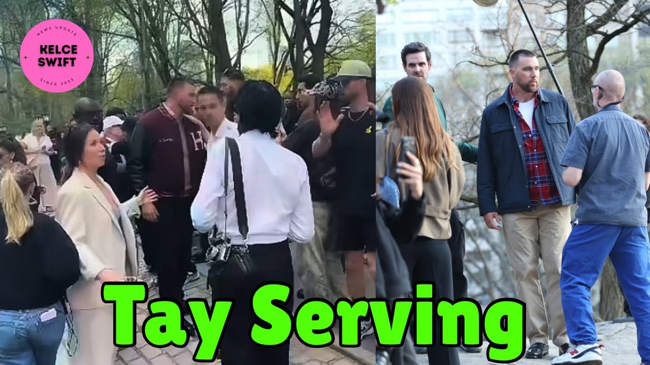 Taylor Swift Seen Supporting Travis Kelce During Commercial Shoot in New York City