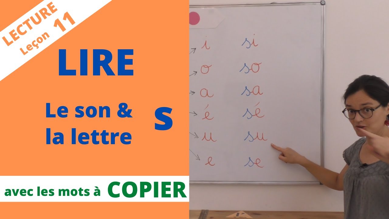 Lecture #11 : le son s, la lettre s. Apprendre à lire CP maternelle, méthode syllabique
