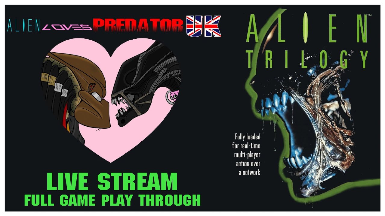 Alien Trilogy - ( Playstation 1) Full Game Play Through - Let's Play Live Stream