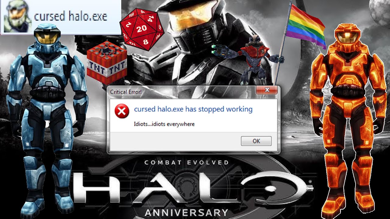 Idiots Play Cursed Halo: Pilot.exe