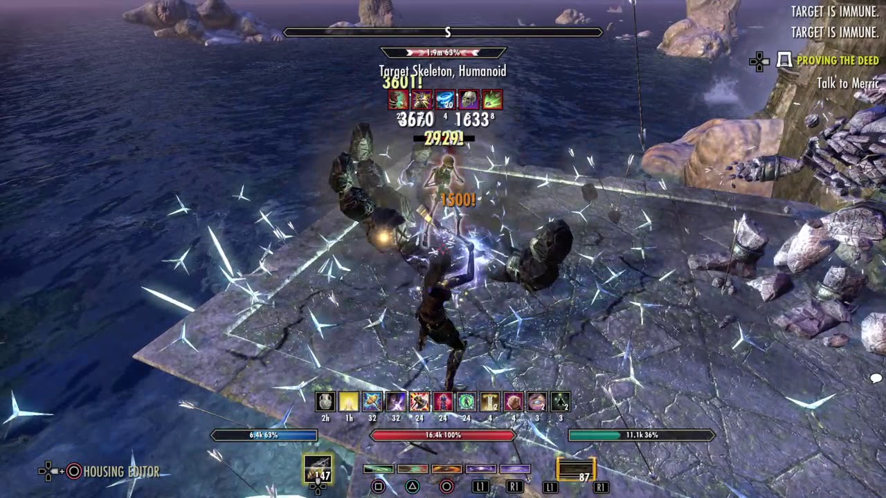 ESO 2H Stam Sorc Rotation Practice - 39k dps solo parse