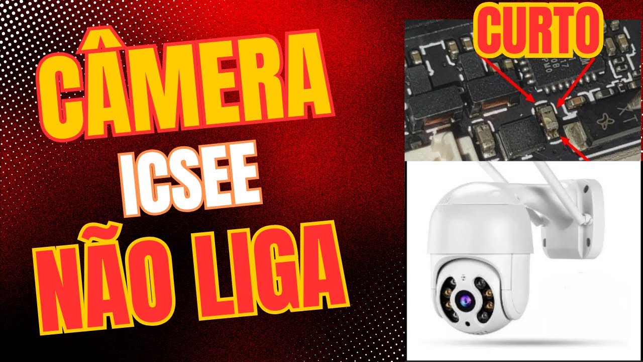 Outra Câmera PTZ ICSEE que morreu - Curto no capacitor de entrada e outros probleminhas