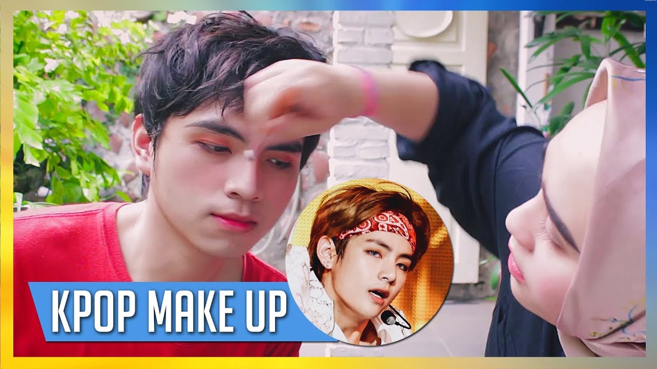 Male KPOP IDOL MAKEUP Challenge