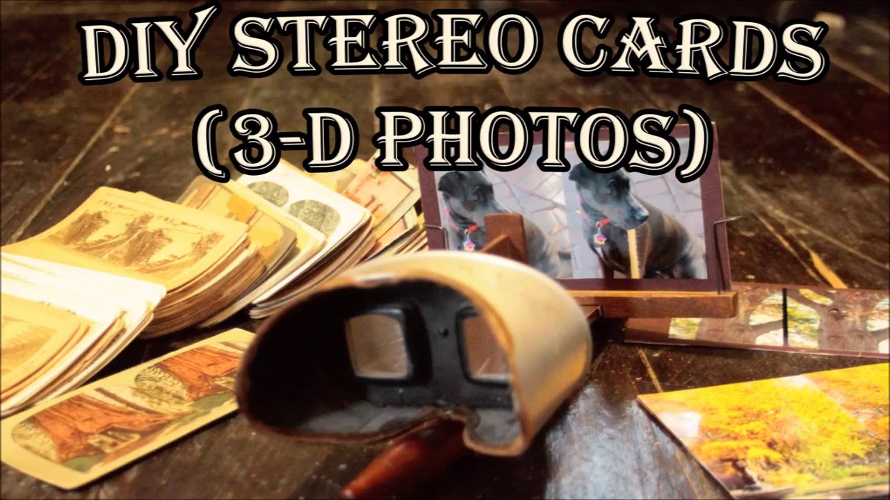 Создайте свои собственные стереооткрытки (3-D фотографии!)