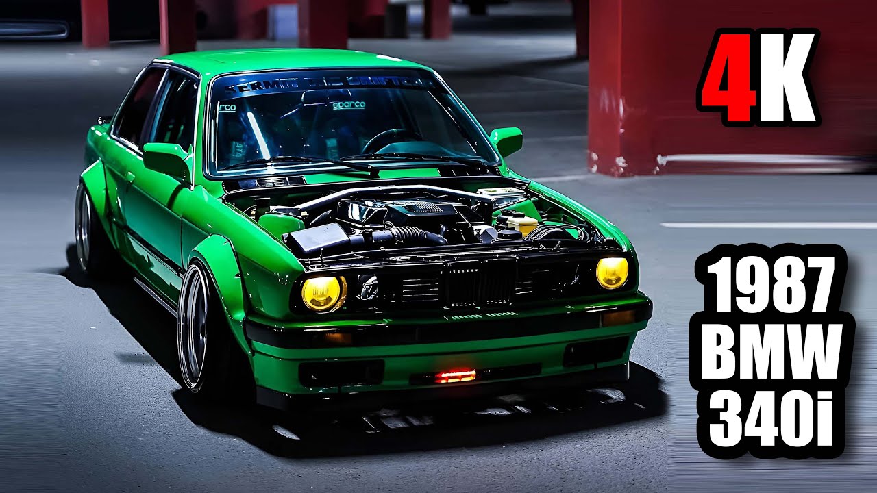 STREET Drifting BMW e30 KERMIT | NIGHTRIDE PHONK