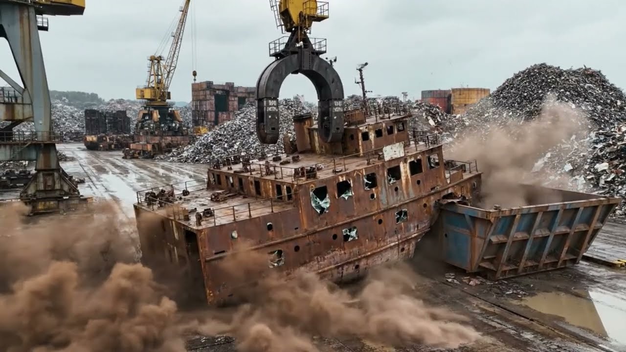 Magnet Crane Lifts 60-Ton Boiler – Then LETS GO (Rust Tsunami)