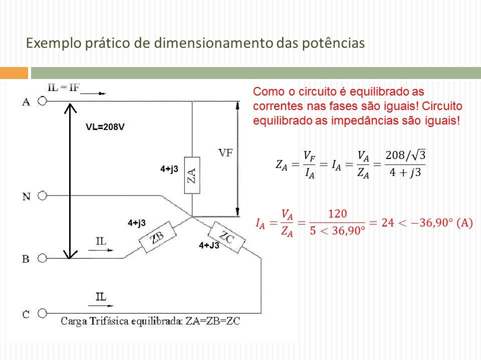 A-124 CÁLCULO DAS POTÊNCIAS ELÉTRICAS EM UMA INSTALAÇÃO ELÉTRICA