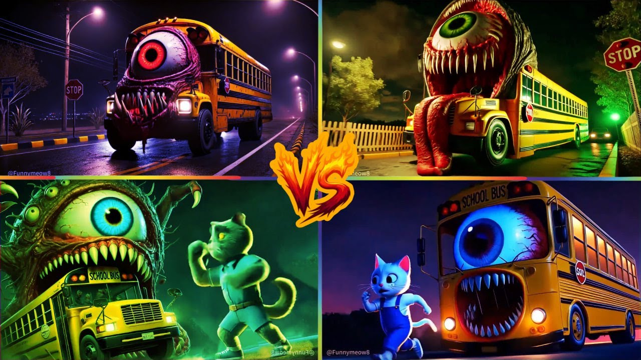 🚌SCHOOL BUS EATER🎶CoffinDance Song #149