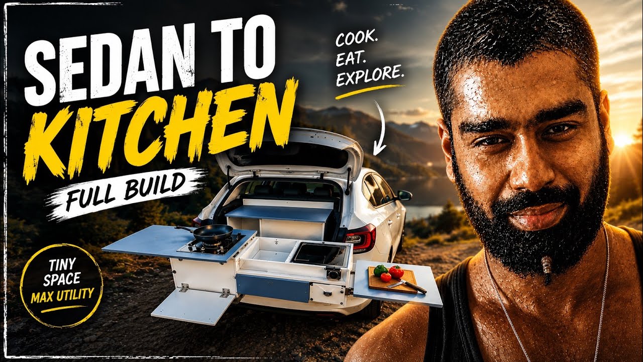 KITCHEN in CAR, i20 Conversion into Camper | WALTY and ME