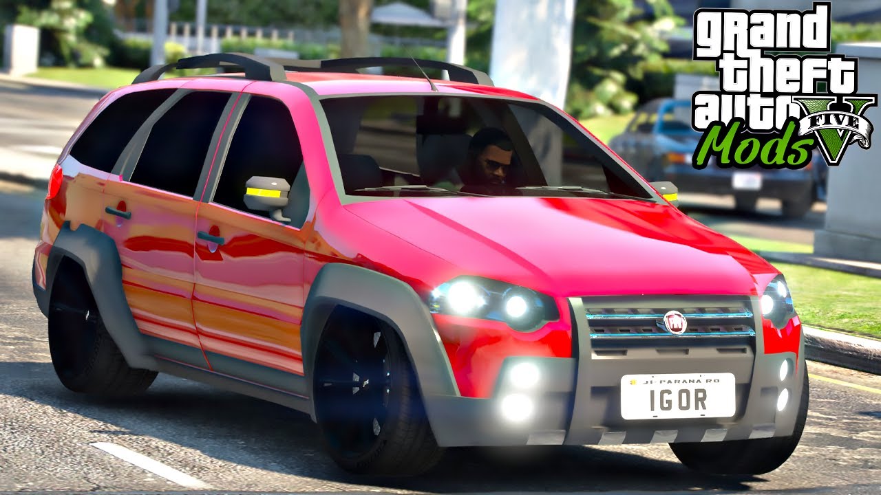Fuga da Policia Com FIAT PALIO WEEKEND - GTA 5 MODS