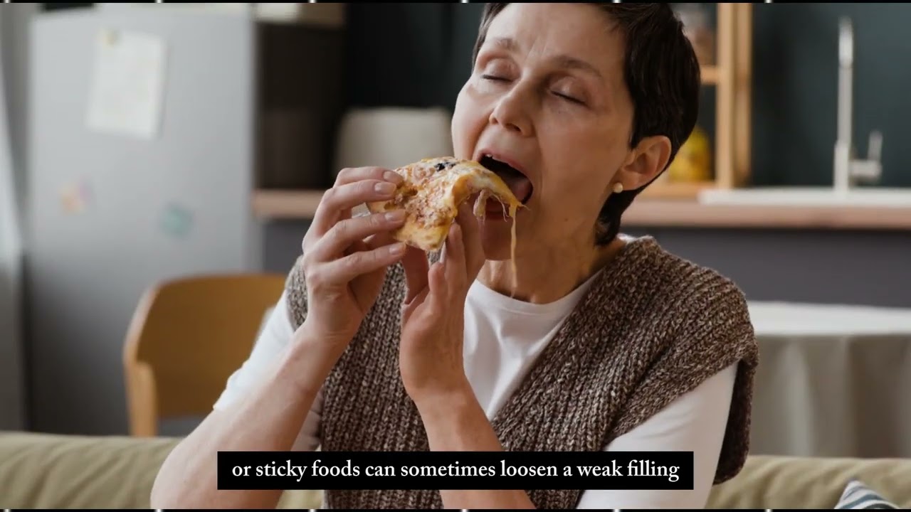 Can a filling fall our when eating sticky food?