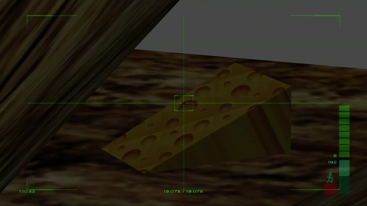 Perfect Dark - Hidden Cheese Walkthrough: Skedar Ruins - Battle Shrine