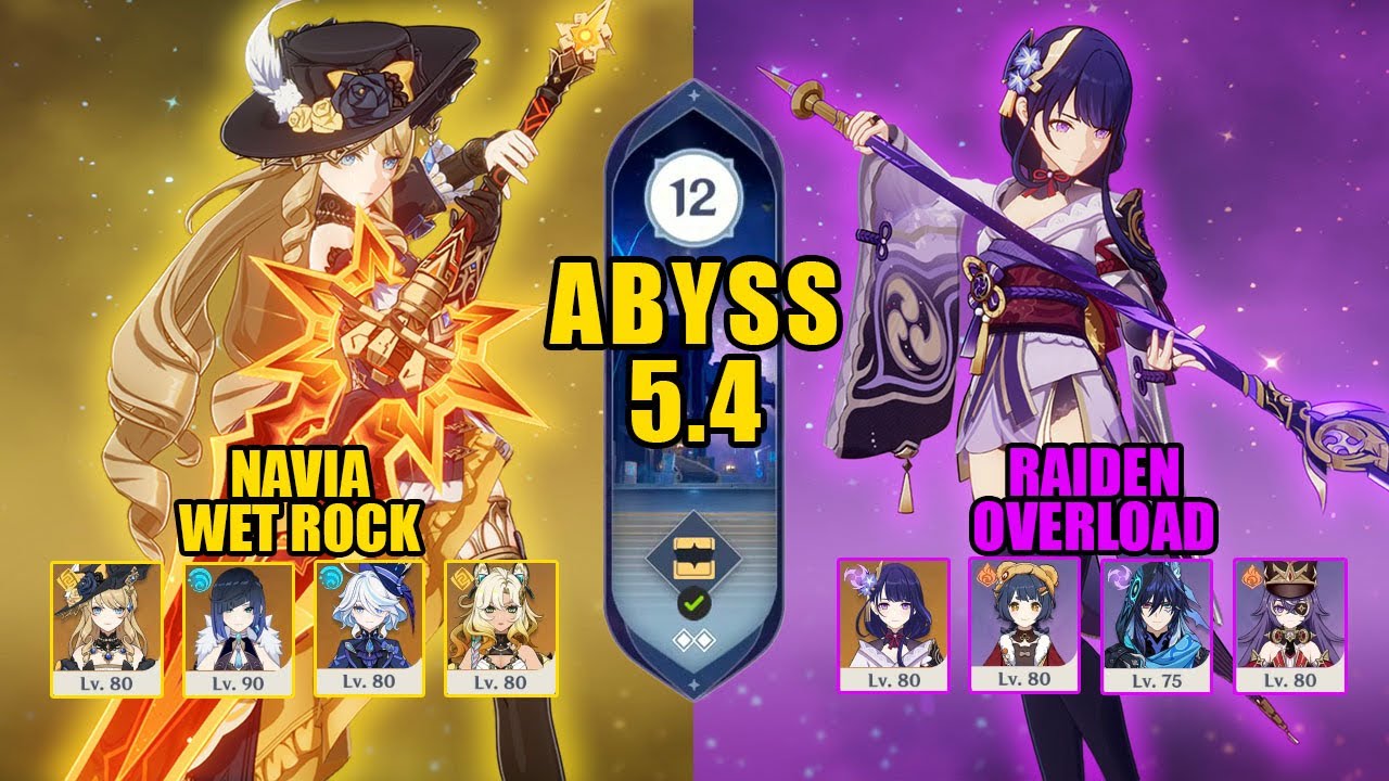 C0 Navia Wet Rock & C3 Raiden Overload | Spiral Abyss 5.4 | Genshin Impact