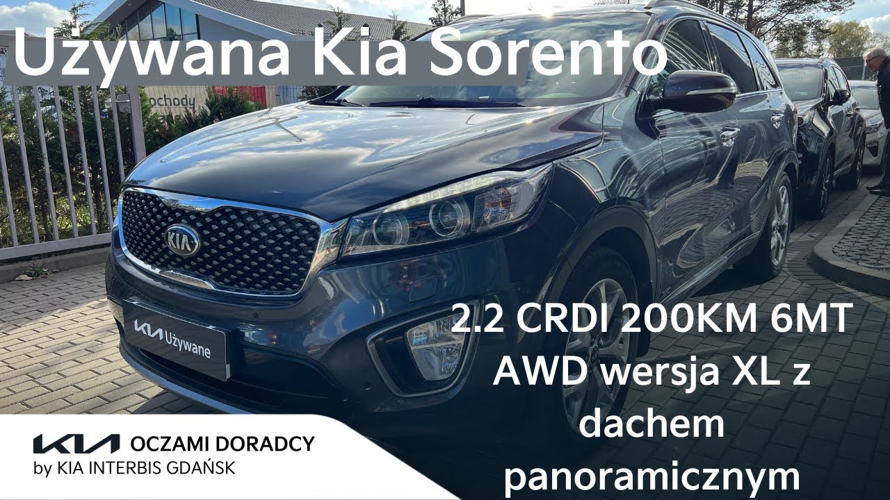 UŻYWANA Kia Sorento [2.2 CRDI 200KM 6MT AWD] wersja XL z dachem panoramicznym | I rej 2016