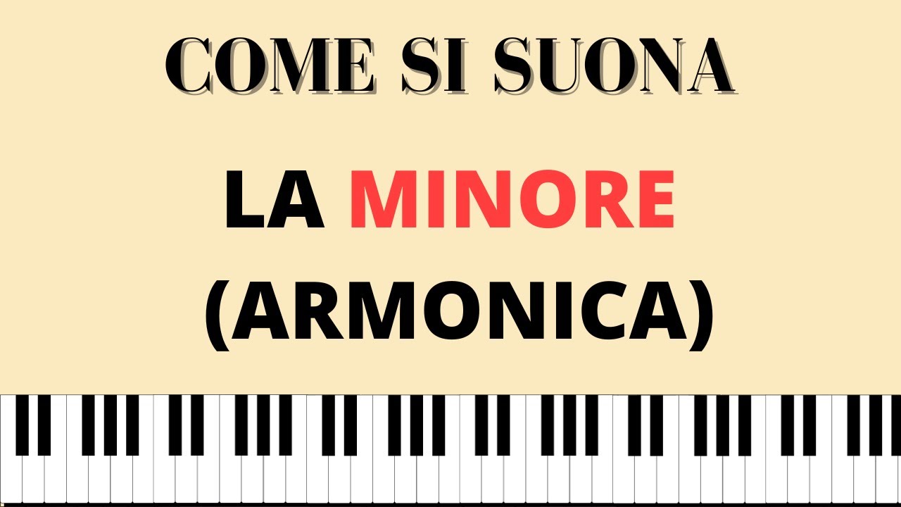 Scale Minori - La Minore Armonica (Spartito Tutorial)