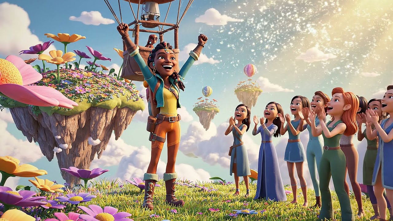 O pequeno herói do Fortnite flutuou em uma aventura | Canções Infantis e Rimas para Crianças