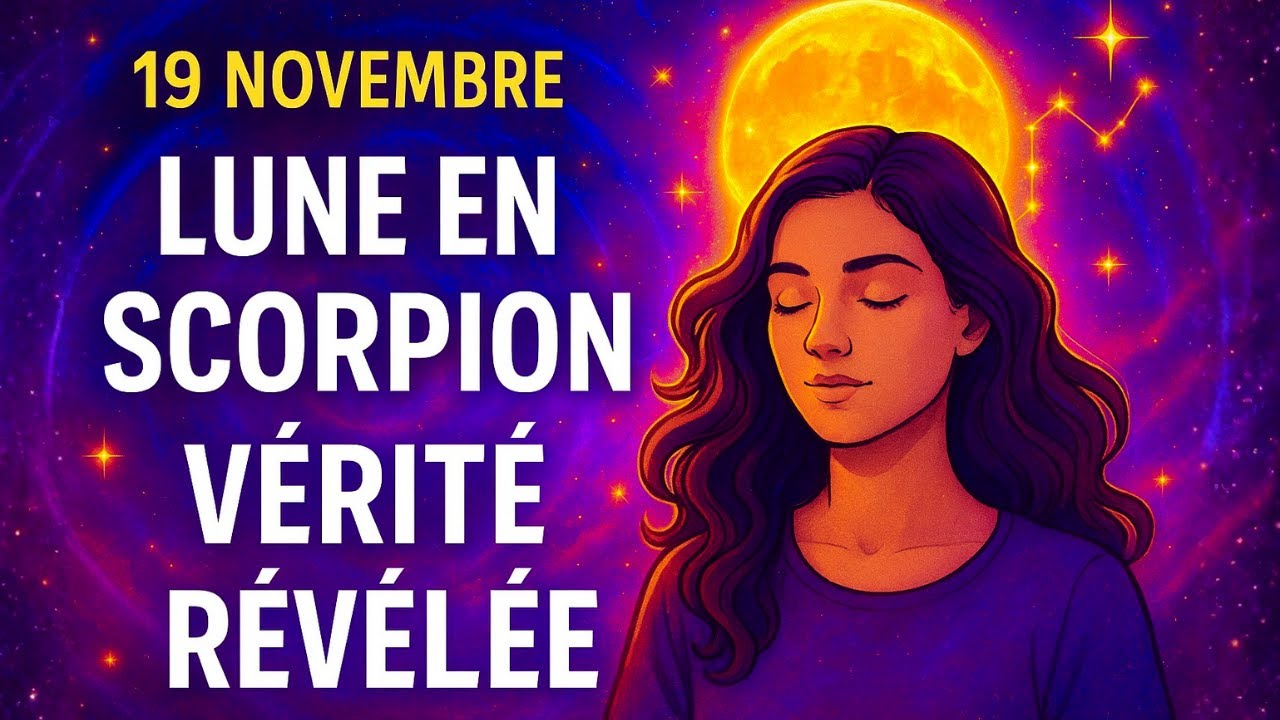 19 NOVEMBRE — LA LUNE EN SCORPION RÉVÈLE UNE VÉRITÉ CACHÉE SUR TON ÂME