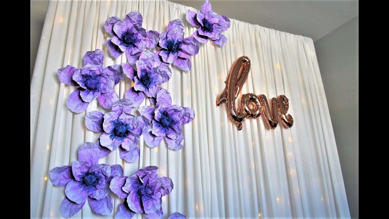 Paper Flower Backdrop DIY | How To