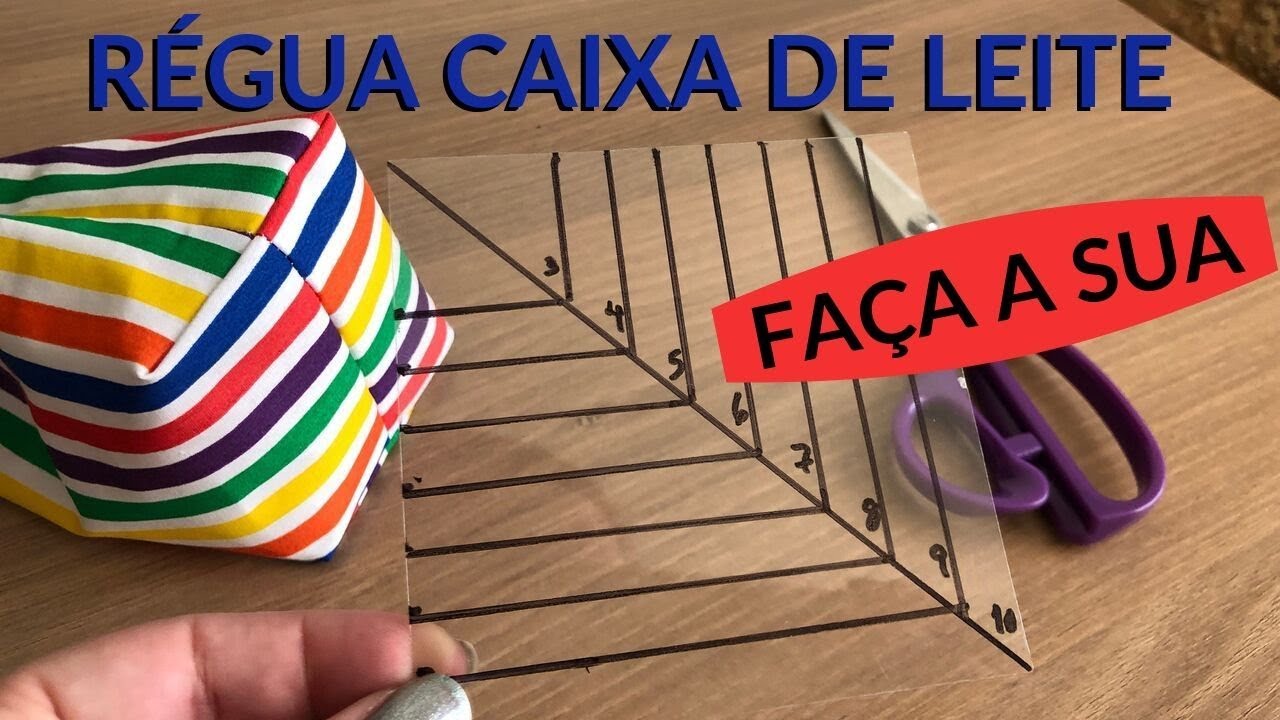 Régua Caixa de Leite CASEIRA - Faça você mesmo