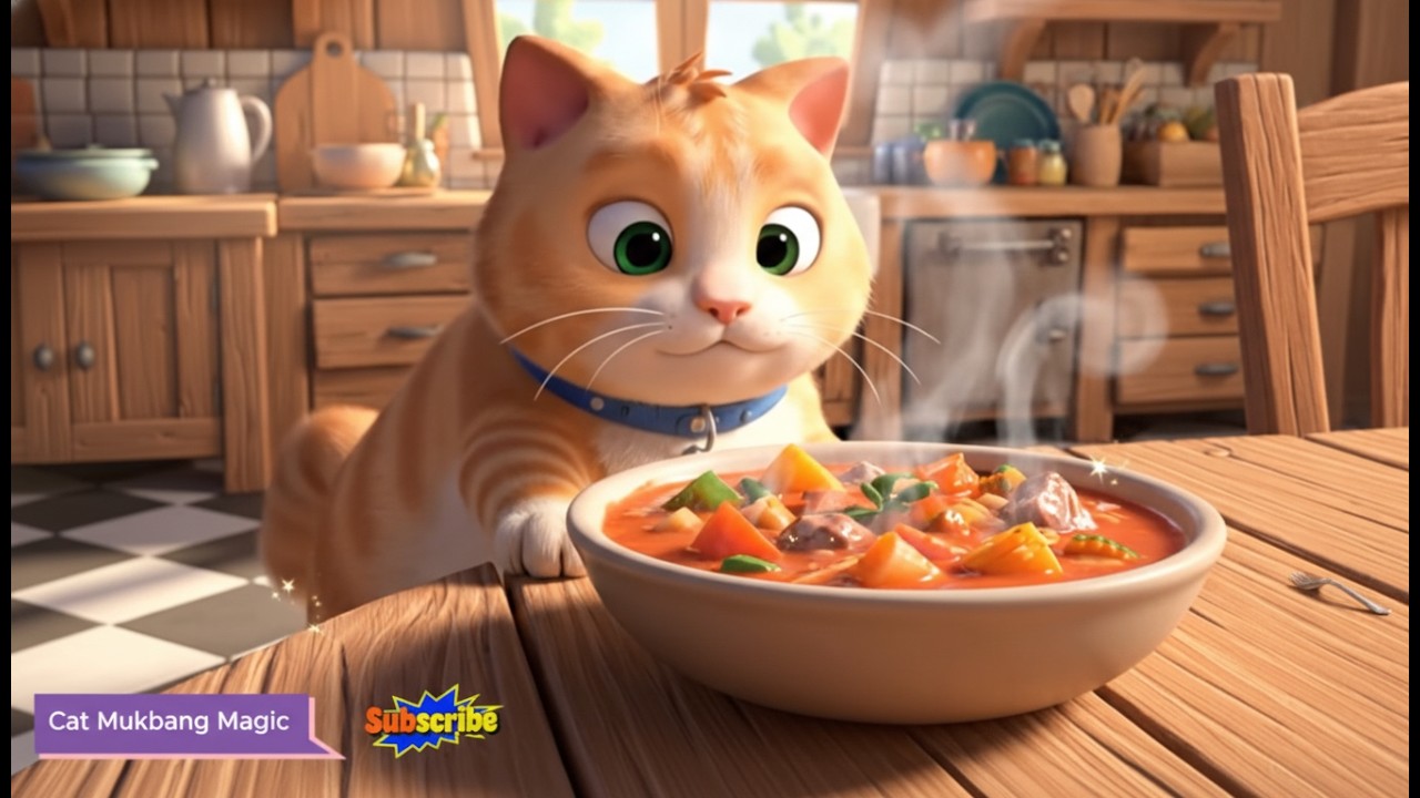Ultimate Satisfaction! 💎 Chonky Cat Eating Super Crunchy Treats 🎧 AI ASMR Brain Tingles
