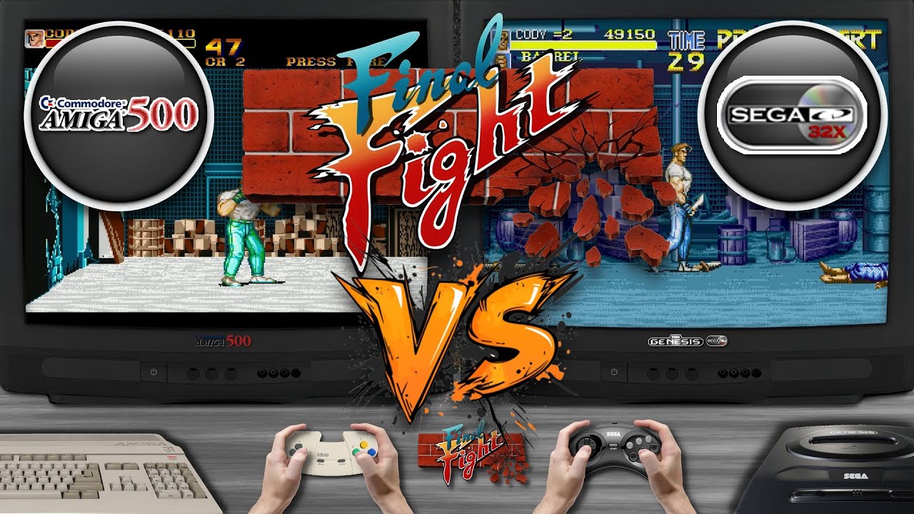 Final Fight 🎮 Amiga 500 vs Sega CD | Side-by-Side Comparison