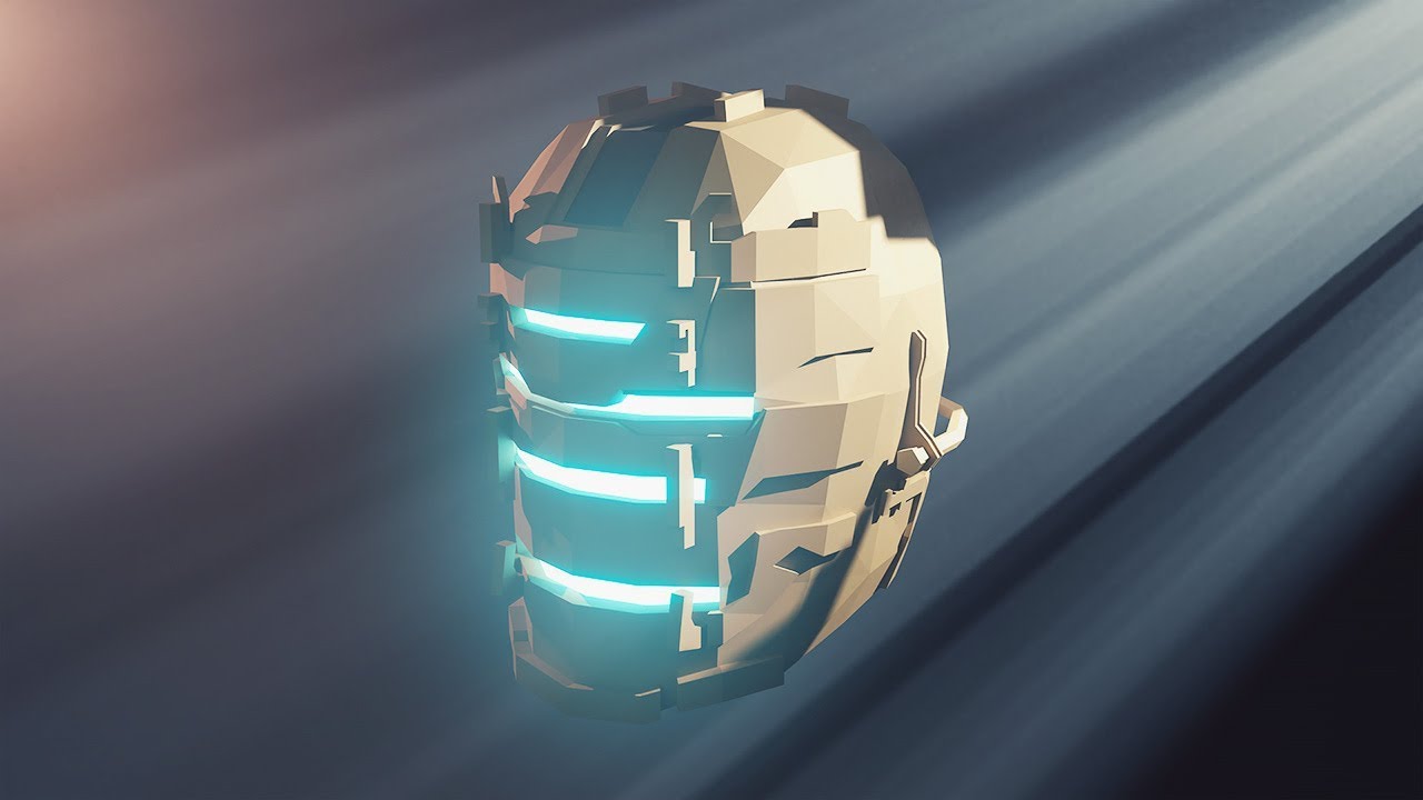 Blender Timelapse: Low Poly Dead Space Helmet Modeling
