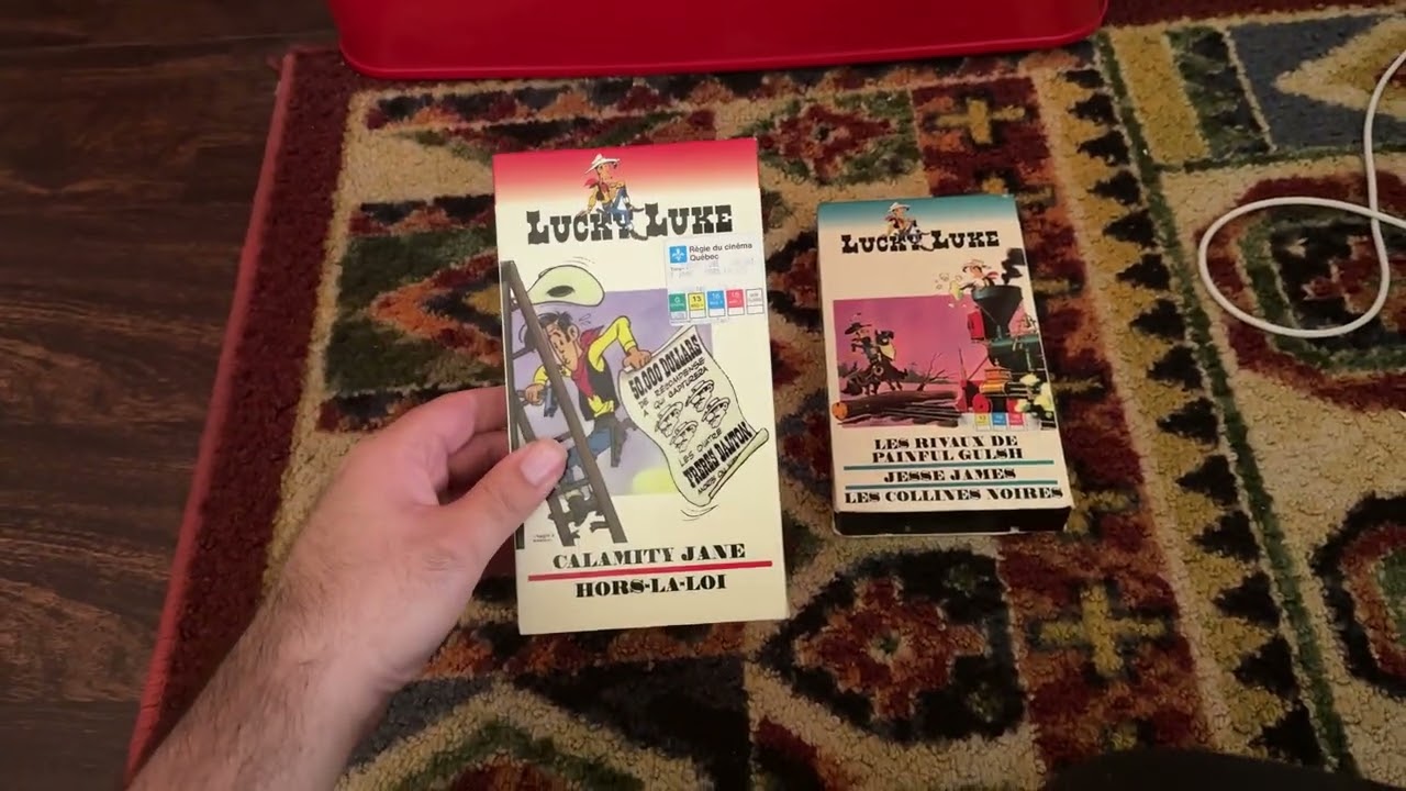 Lucky Luke Volumes 4 And 11 French Canadian VHS 