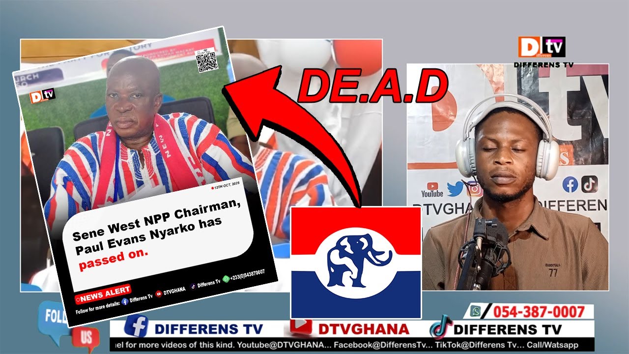 NPP нарушает молчание в связи со смертью Эванса Пола Ньярко, председателя избирательного округа С...