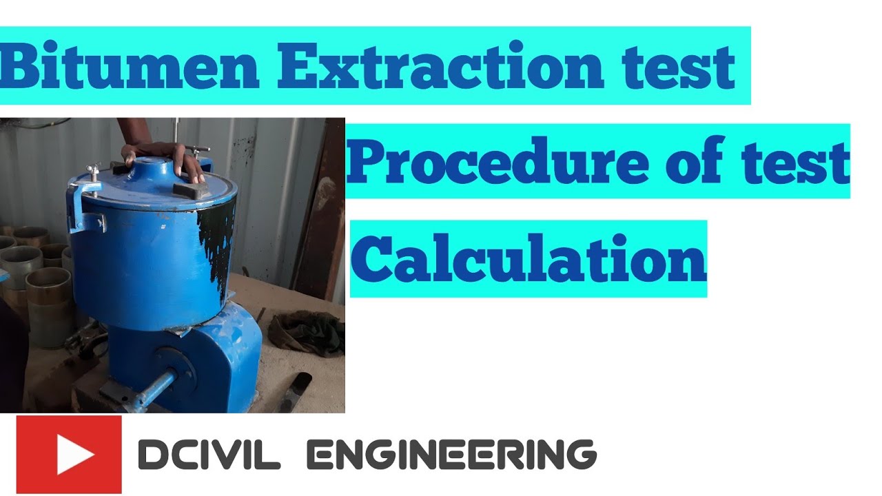 Bitumen Extraction Test | Find out bitumen content in Road