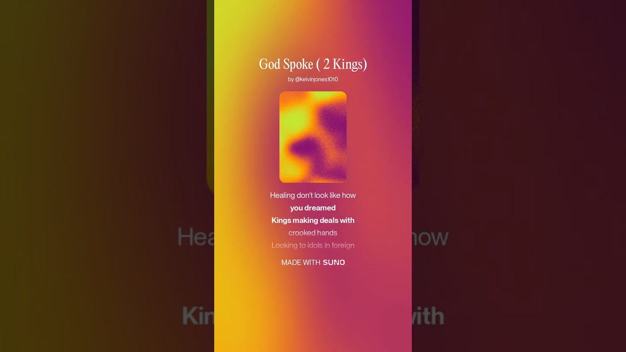 GOD SPOKE - The Power of the Prophetic (Inspired by 2nd Kings)