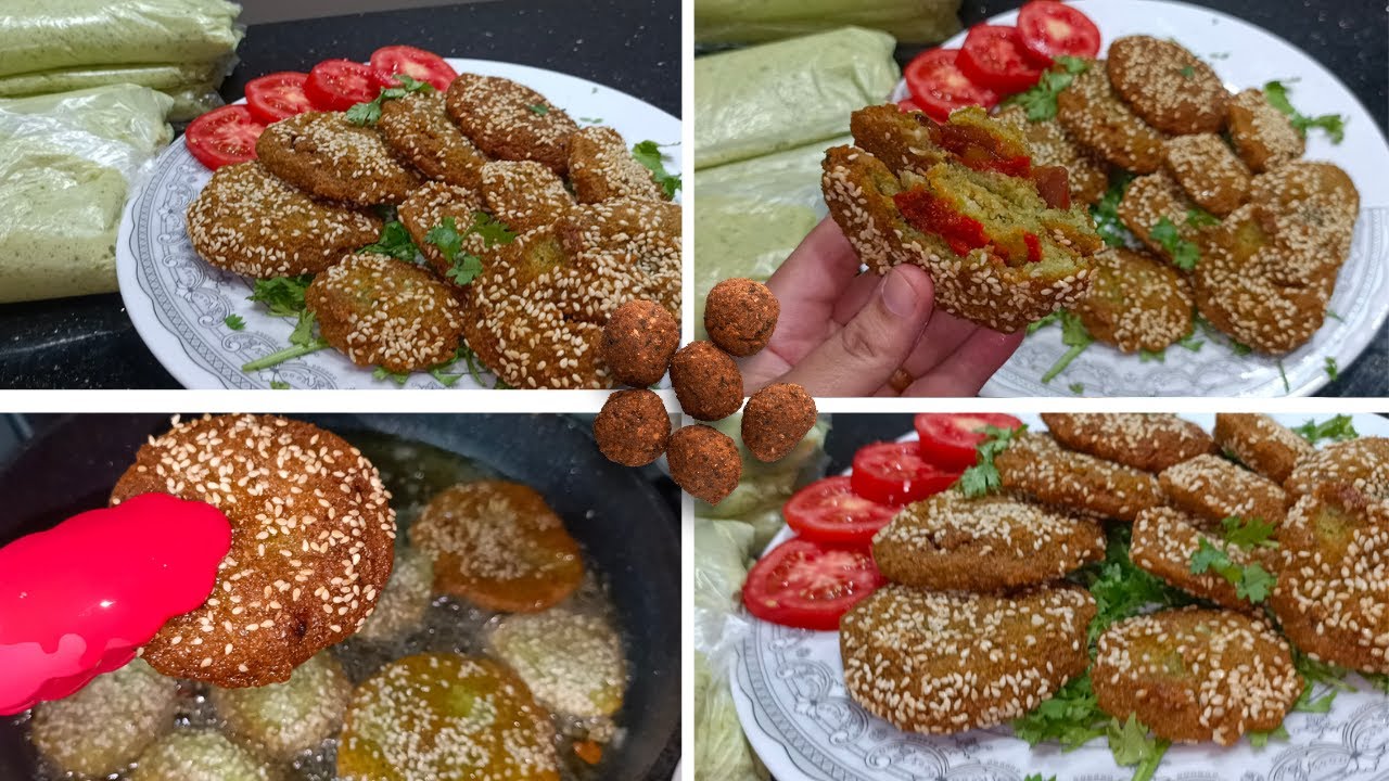 الطعمية المحشية بسر المطاعم وبدون بيكنج بودر وبيكنج صودا