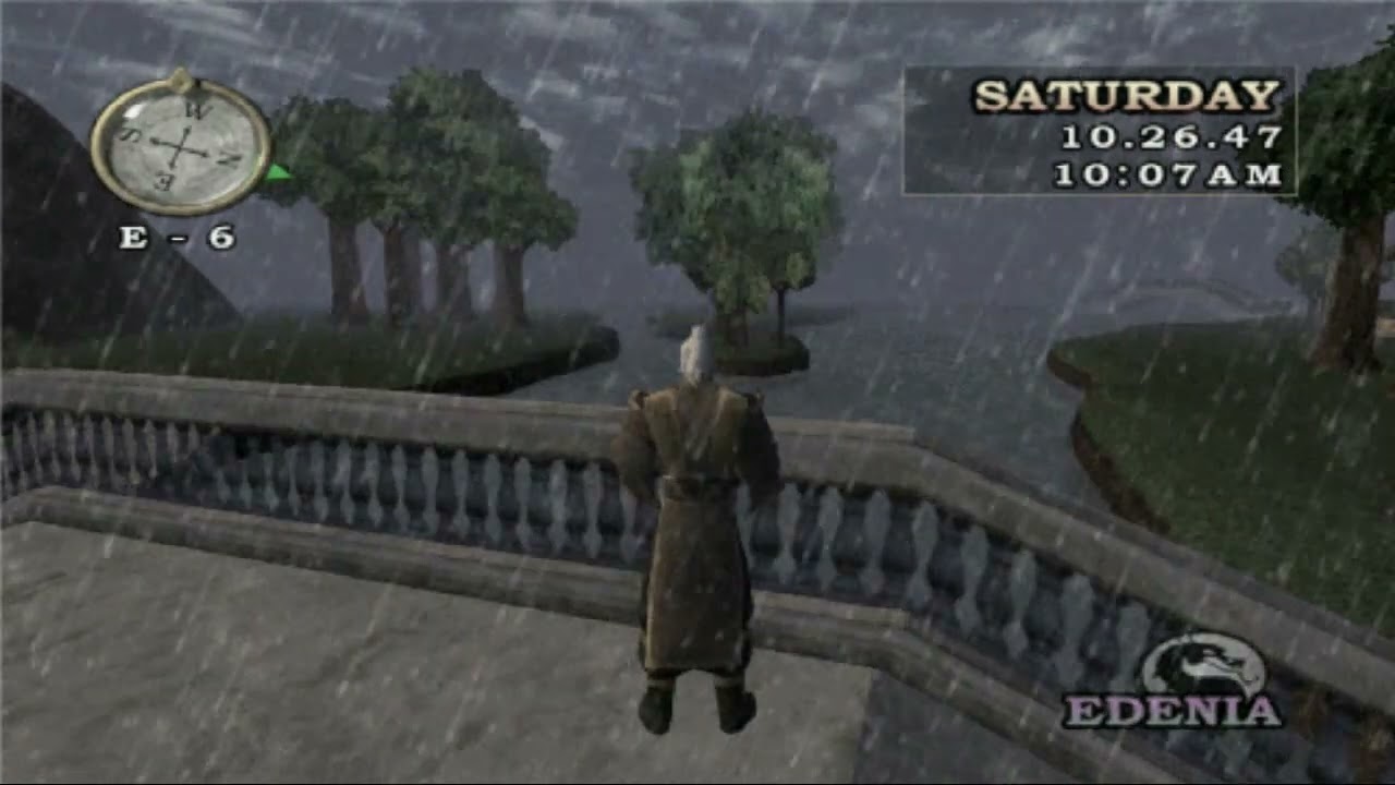 Konquest Edenia Music With Rain Ambience🎵Mortal Kombat Deception Soundtrack