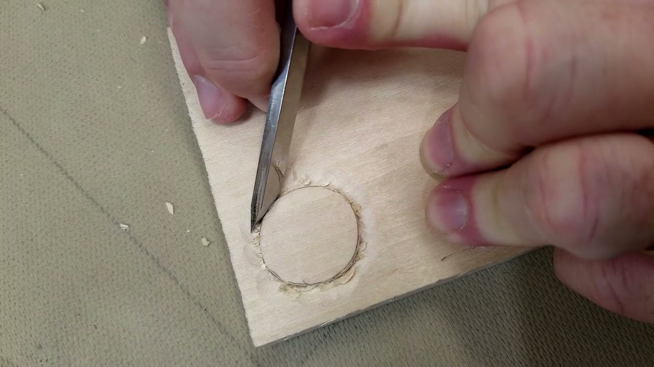 How to Carve an Oval in Relief with Schaaf Tools | Wood Carving for Beginners