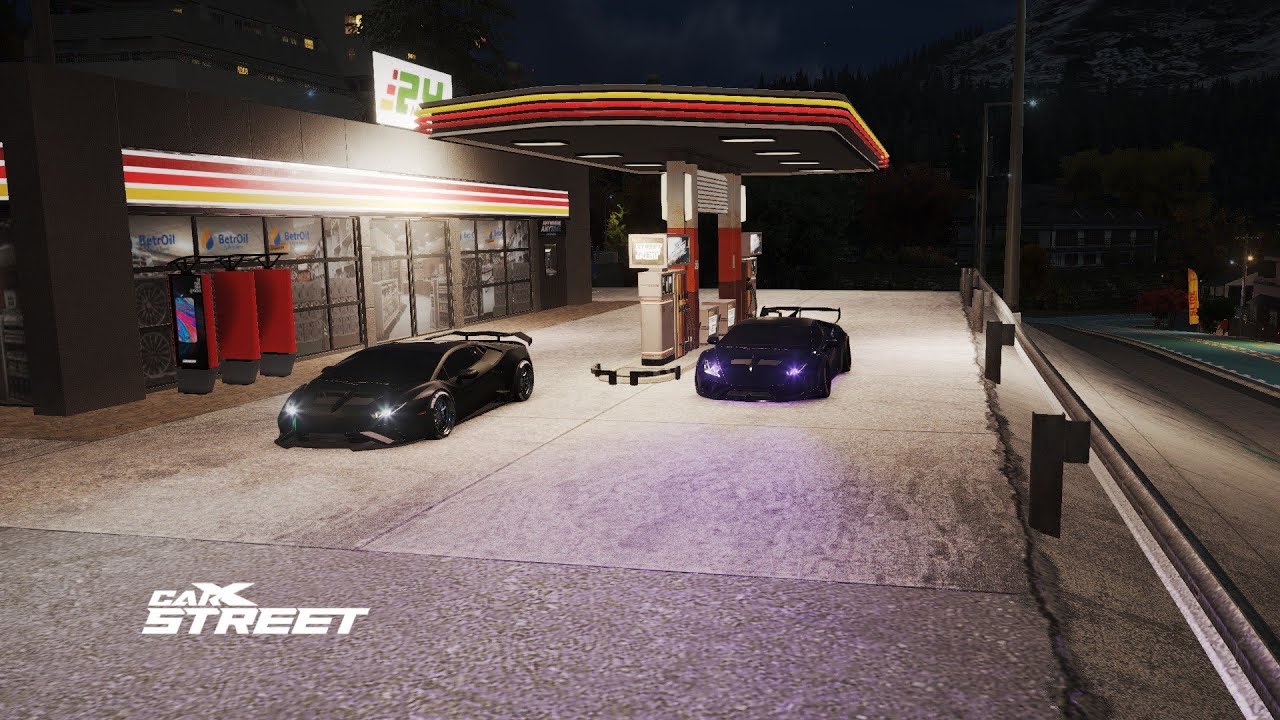 Lamborghini mountain runs in CarX Street 
