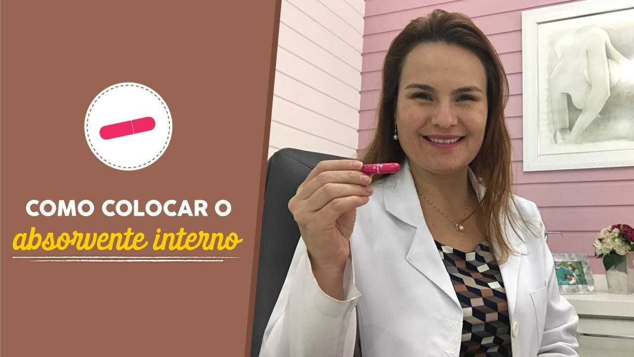 Como colocar absorvente interno
