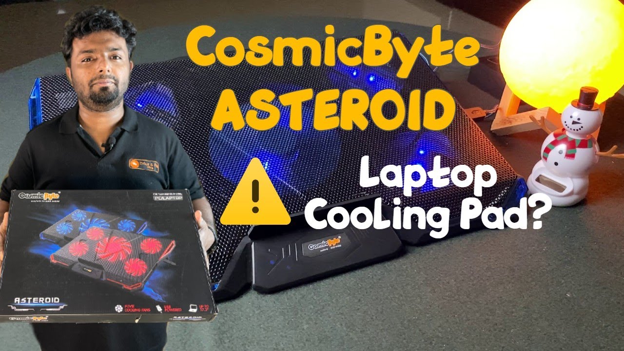 Cosmic Byte Asteroid Laptop Cooling Pad Unboxing And Testing | Designed for 17 inch laptop