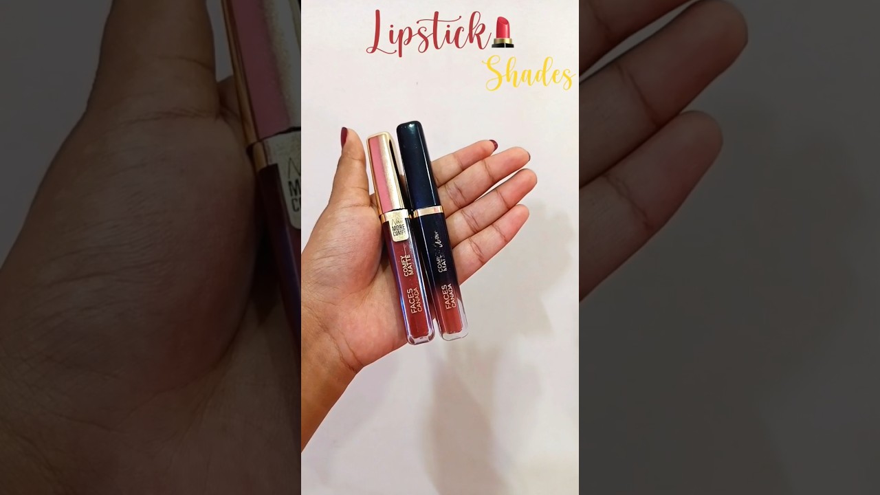My daily use lipstick shades 💄1.Faces Canada -Note self 07 2.Faces Canada - Coco couture #lipstick